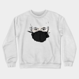 Face with Mask Crewneck Sweatshirt